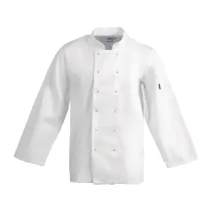 A134-XXL Whites Vegas Unisex Chefs Jacket Long Sleeve White XXL