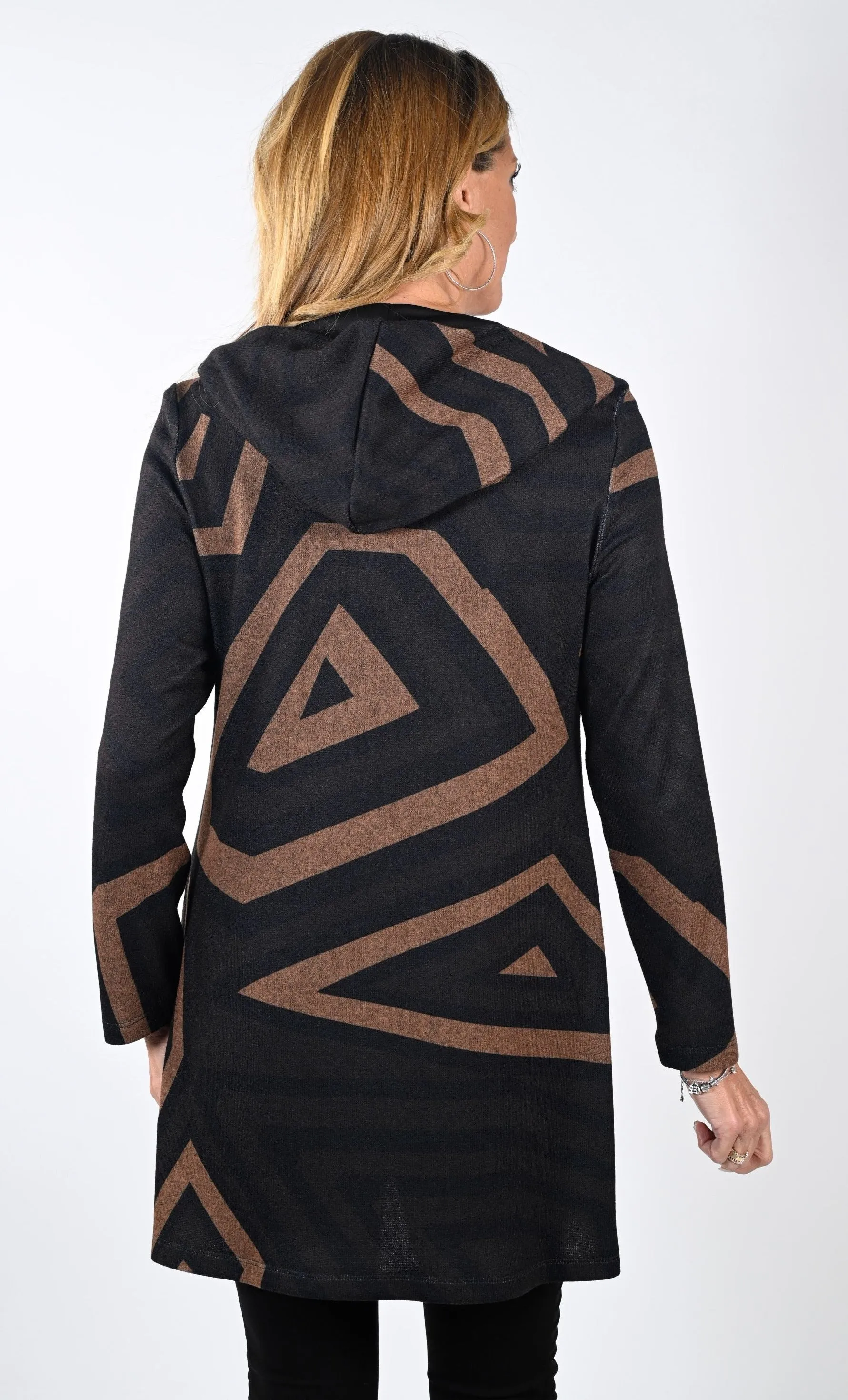 Abstract Print Cardigan