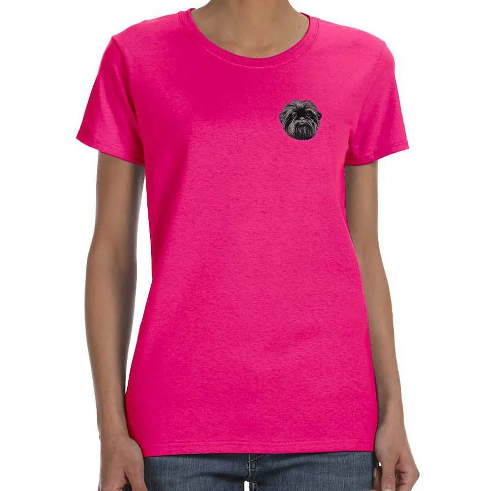 Affenpinscher Embroidered Ladies T-Shirt