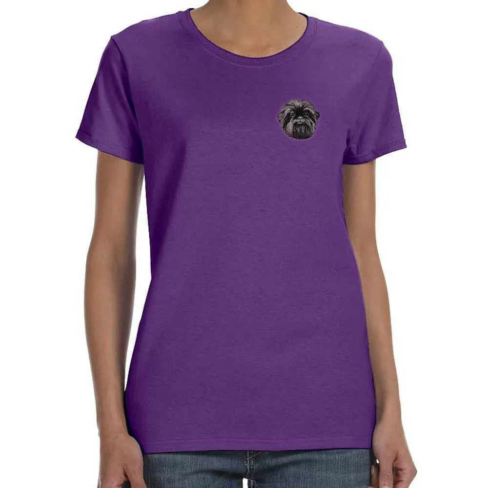 Affenpinscher Embroidered Ladies T-Shirt