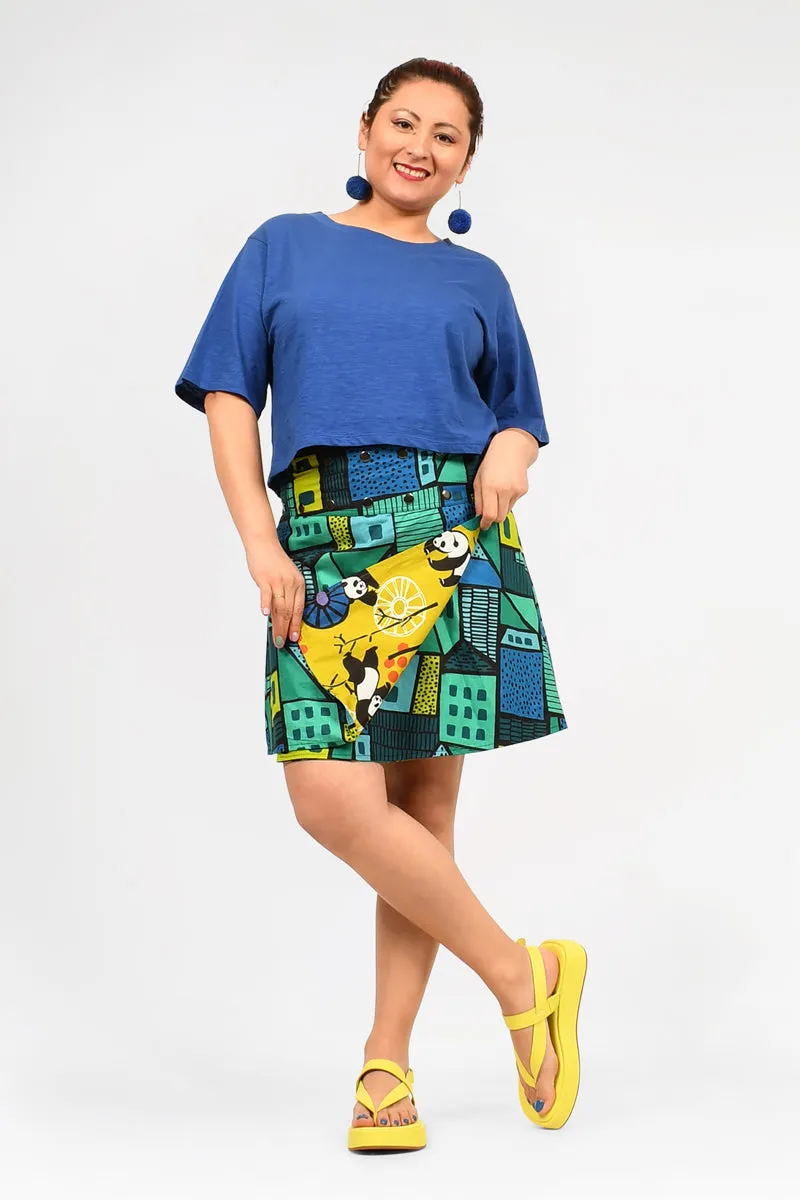 Aluula Short Reversible Button Skirt