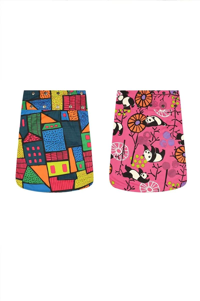 Aluula Short Reversible Button Skirt