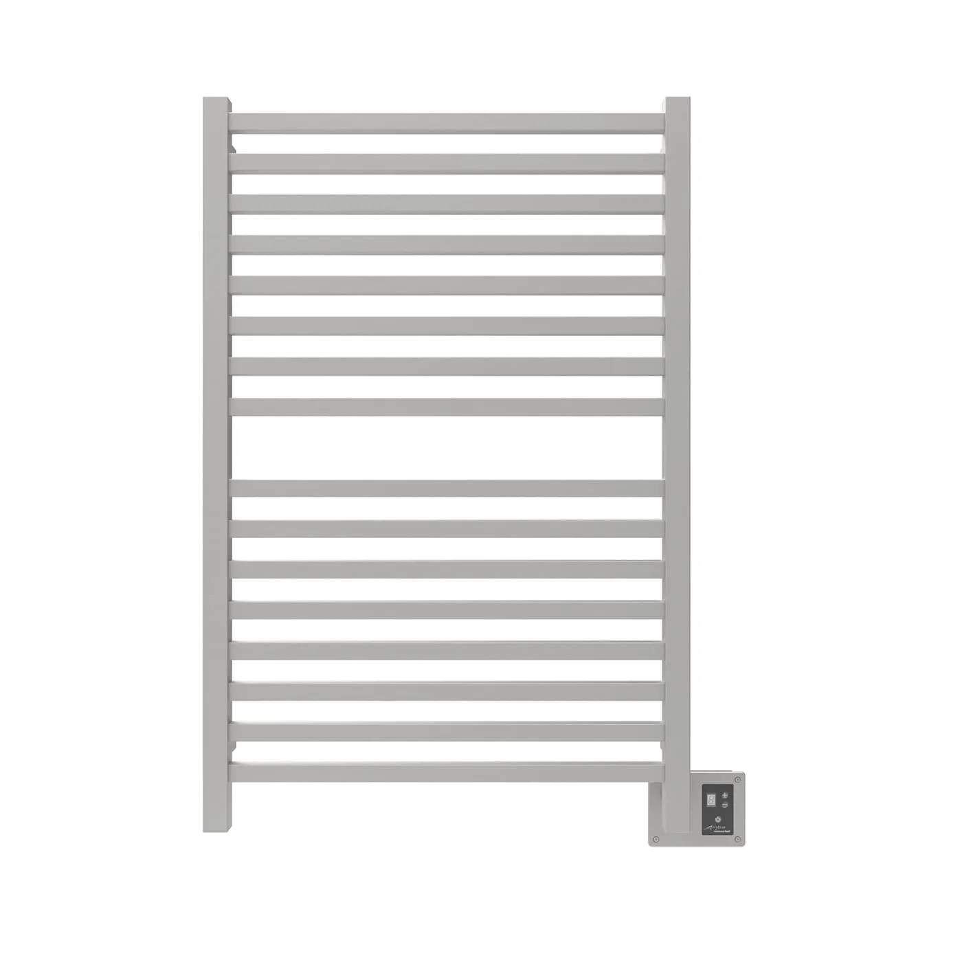 Amba Quadro Q-2842 Dual-Purpose Towel Warmer and Radiator with 16 Bars, Brushed Finish