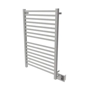 Amba Quadro Q-2842 Dual-Purpose Towel Warmer and Radiator with 16 Bars, Brushed Finish