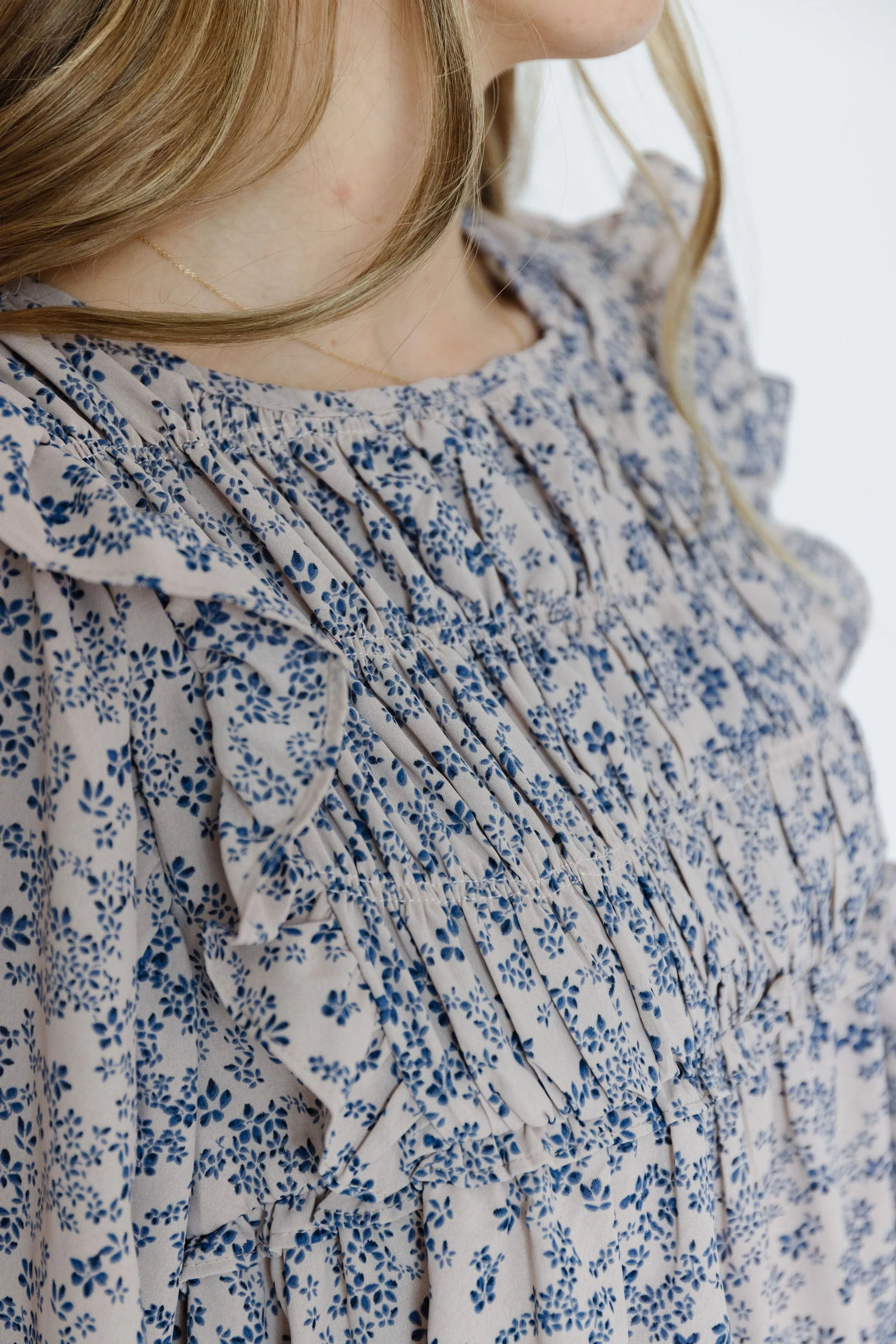 Anise Blouse in Almond Floral