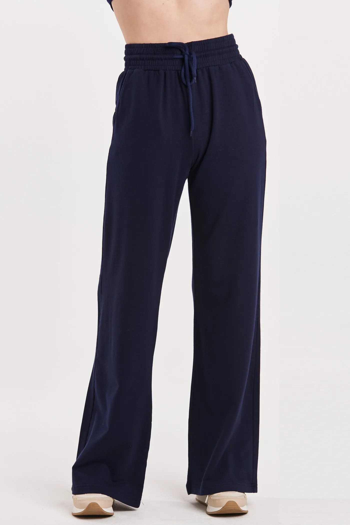 Another Love Quincy Wide Leg Pants- Navy