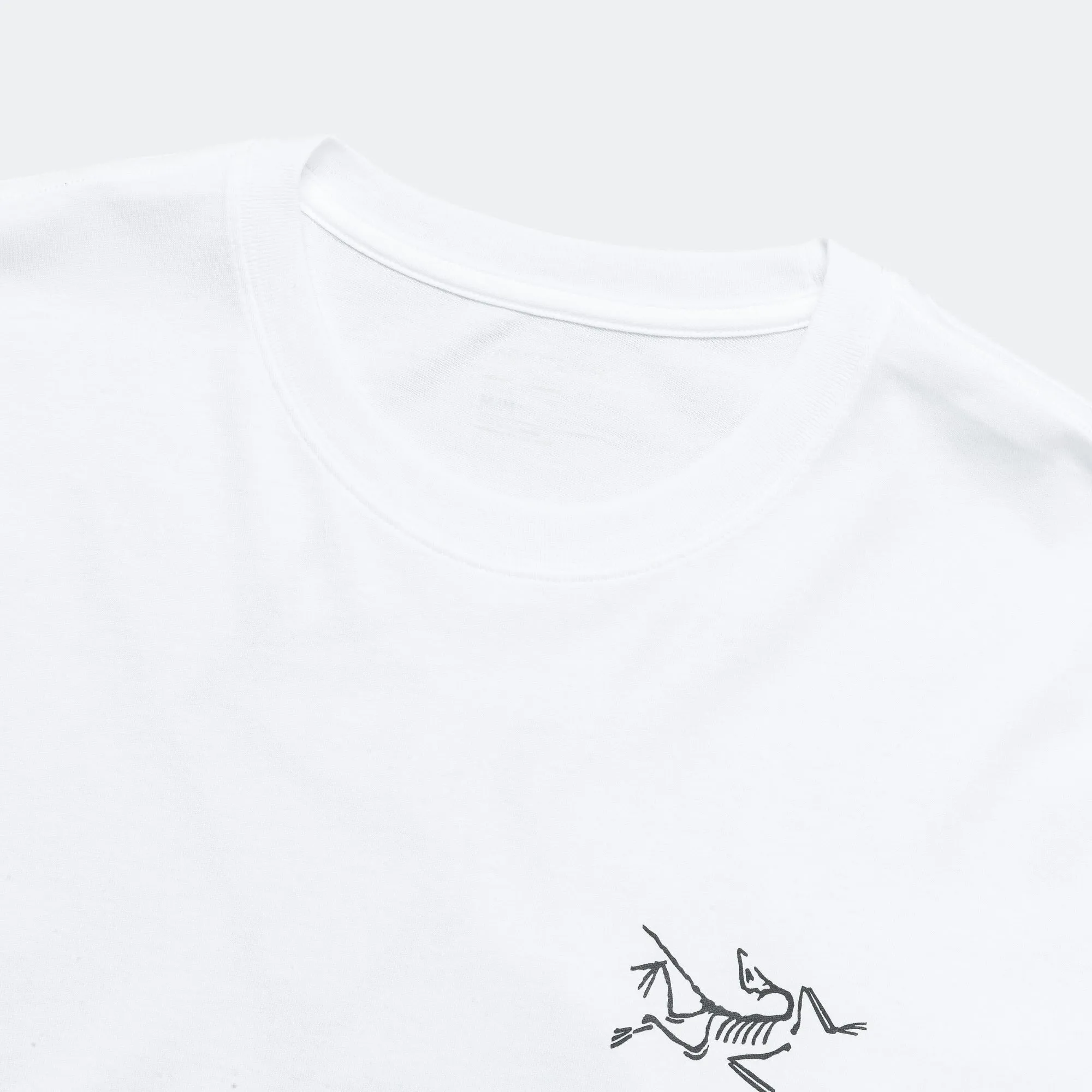 Arc'Multi Bird Logo SS T-Shirt - White Light