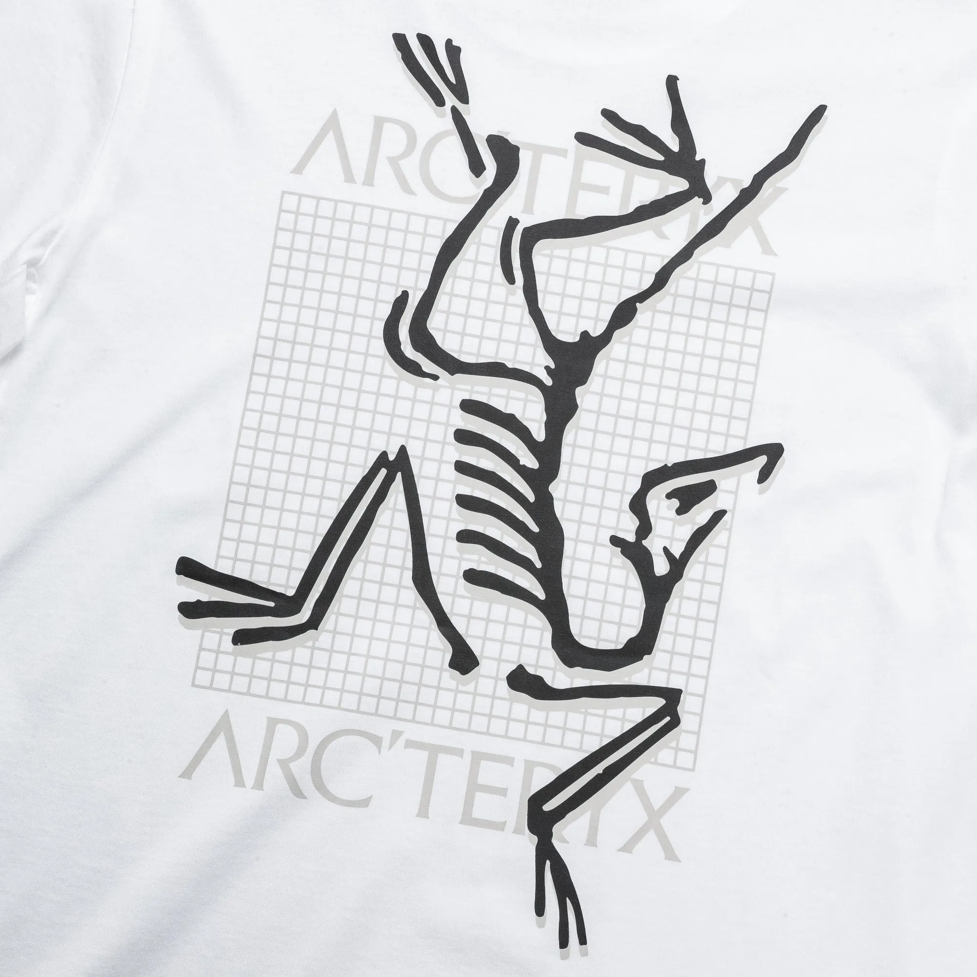 Arc'Multi Bird Logo SS T-Shirt - White Light