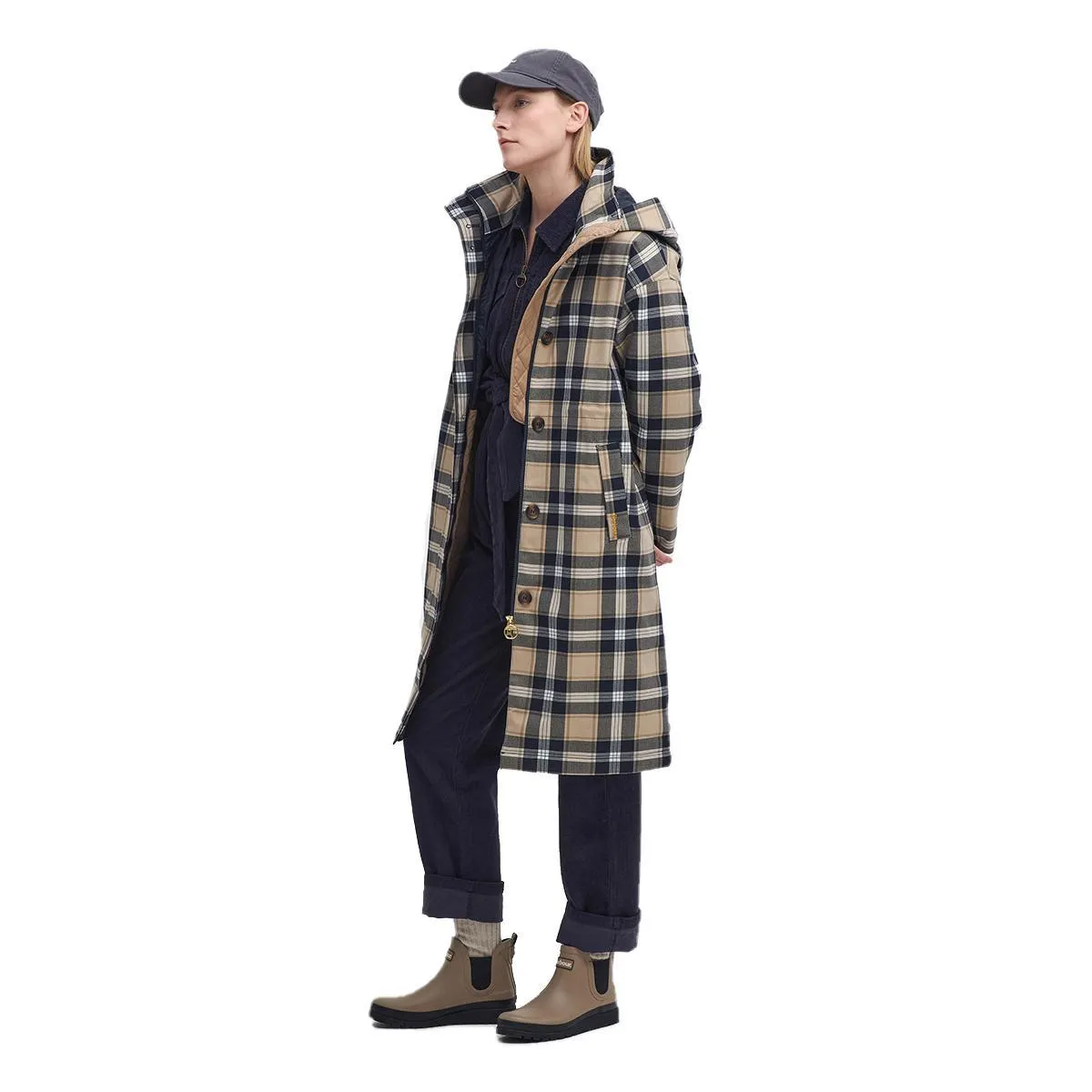 Barbour Women's Iris Tartan Waterproof Jacket