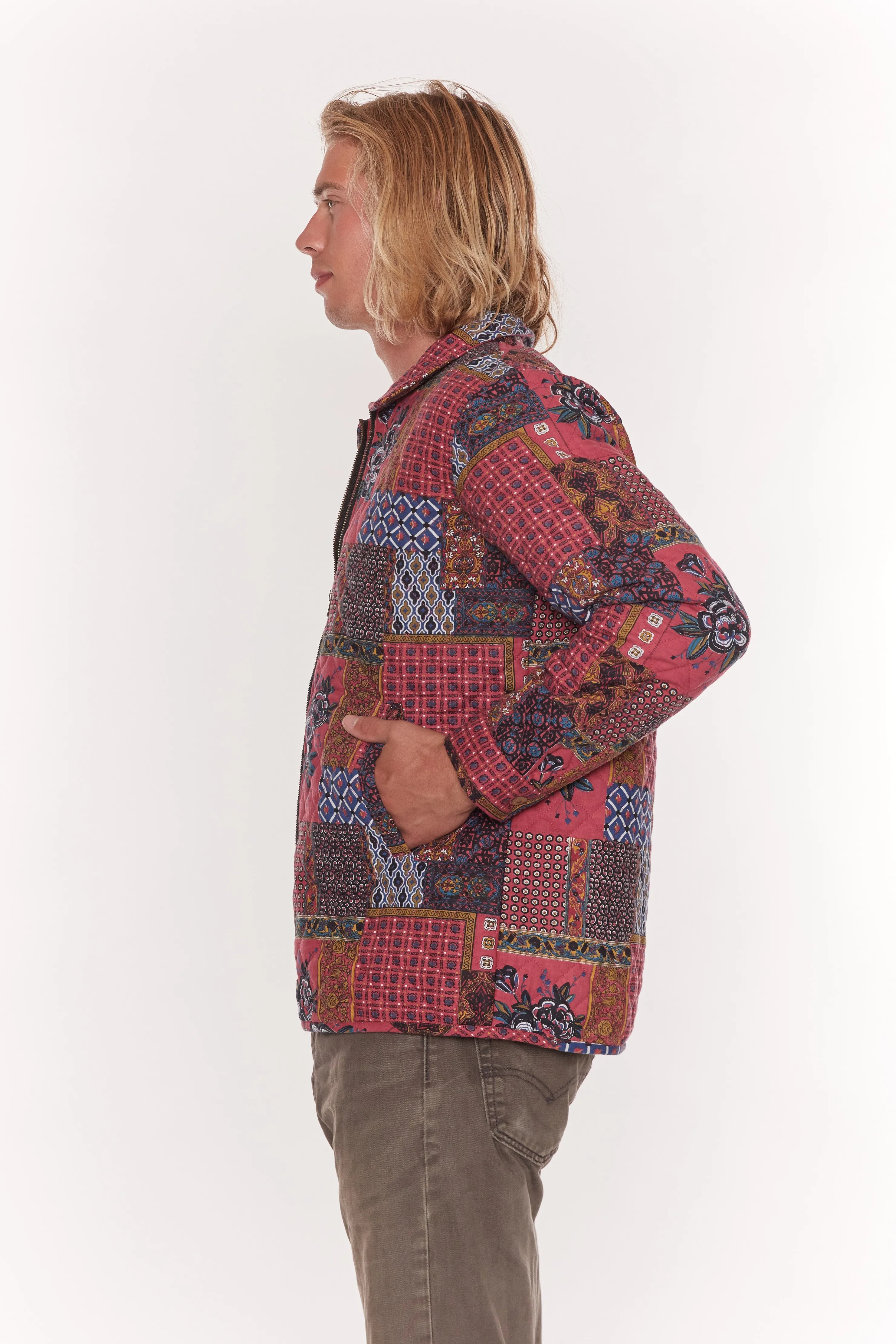 Barmer Quilted Jacket - Fuschia