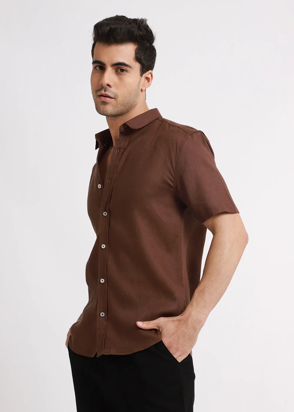 Batiste Brown Linen shirt