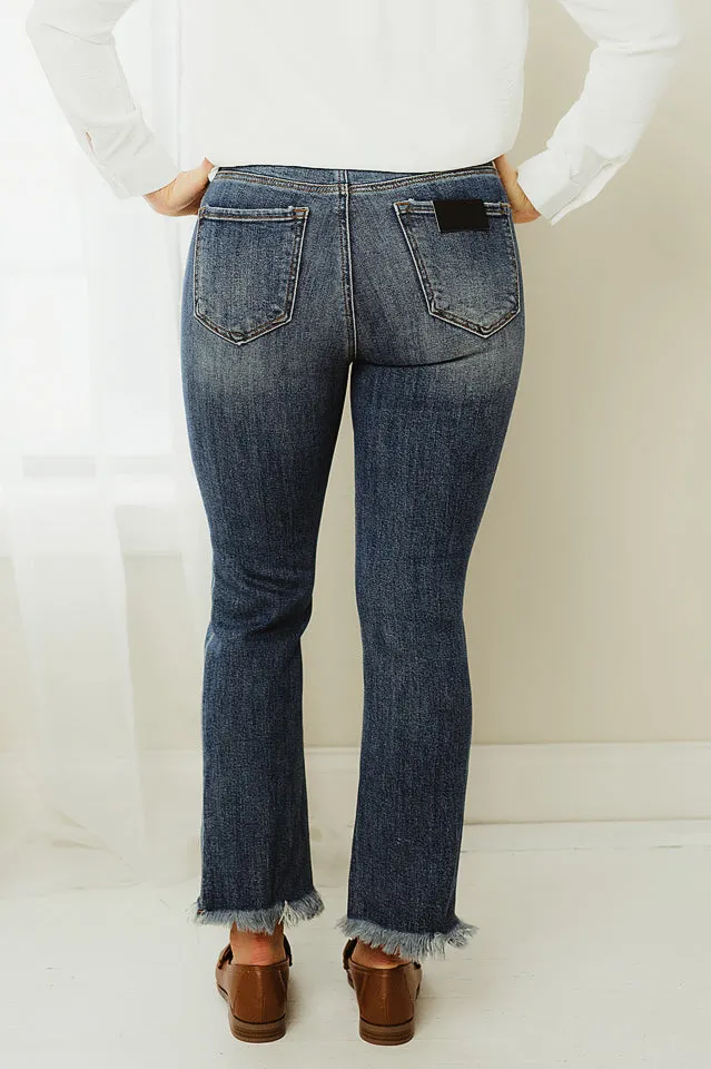 Betty Raw Hem Straight Leg Jeans