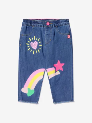 Billieblush Baby Girls Rainbow Jeans in Blue