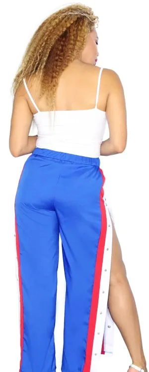 Boricua Side Slit Wide Leg Pants