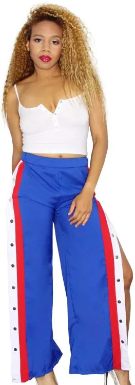 Boricua Side Slit Wide Leg Pants