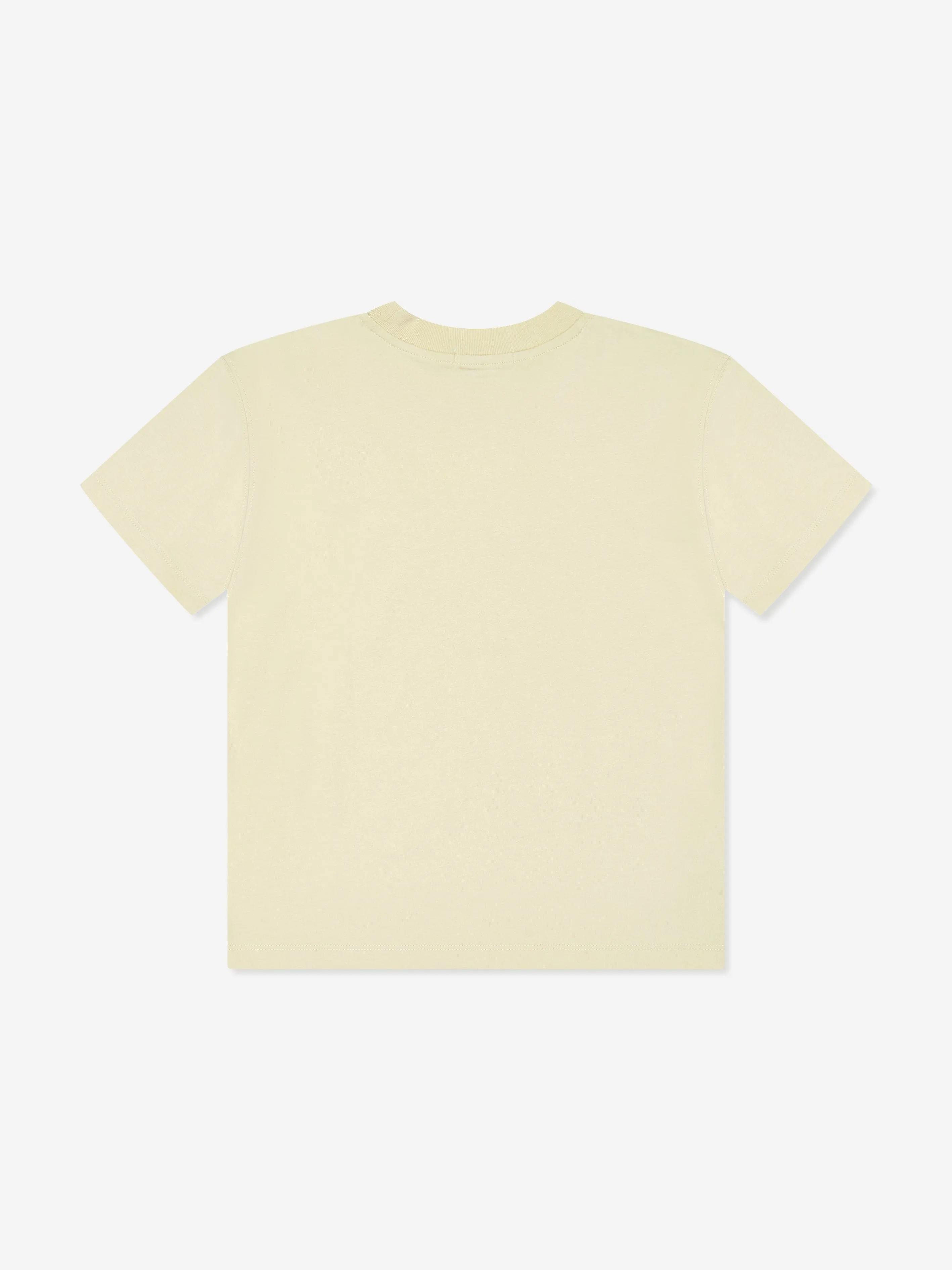 Calvin Klein Boys 3D Raised Embroidered T-Shirt in Beige