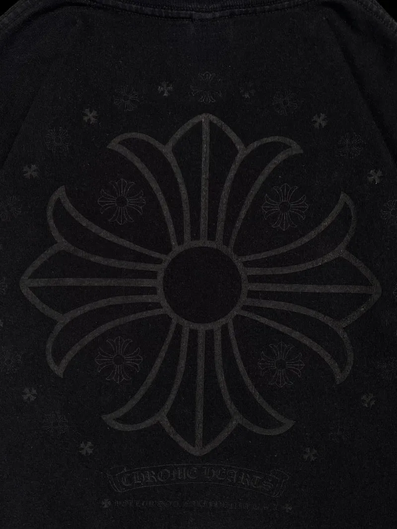 Chrome Hearts Black Tonal Cross Logo Tee Vintage