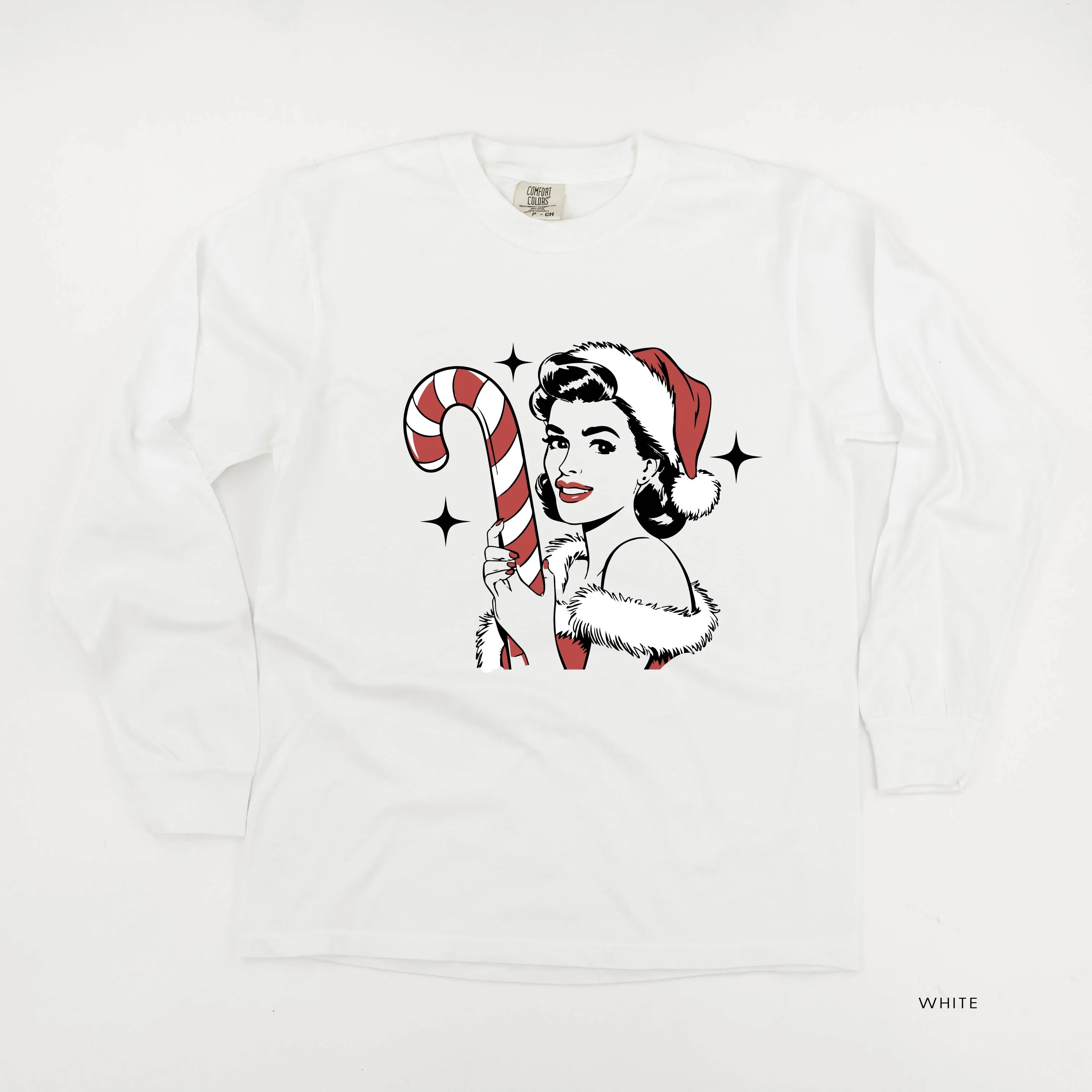 Classy Christmas Babe - LONG SLEEVE Comfort Colors Tee