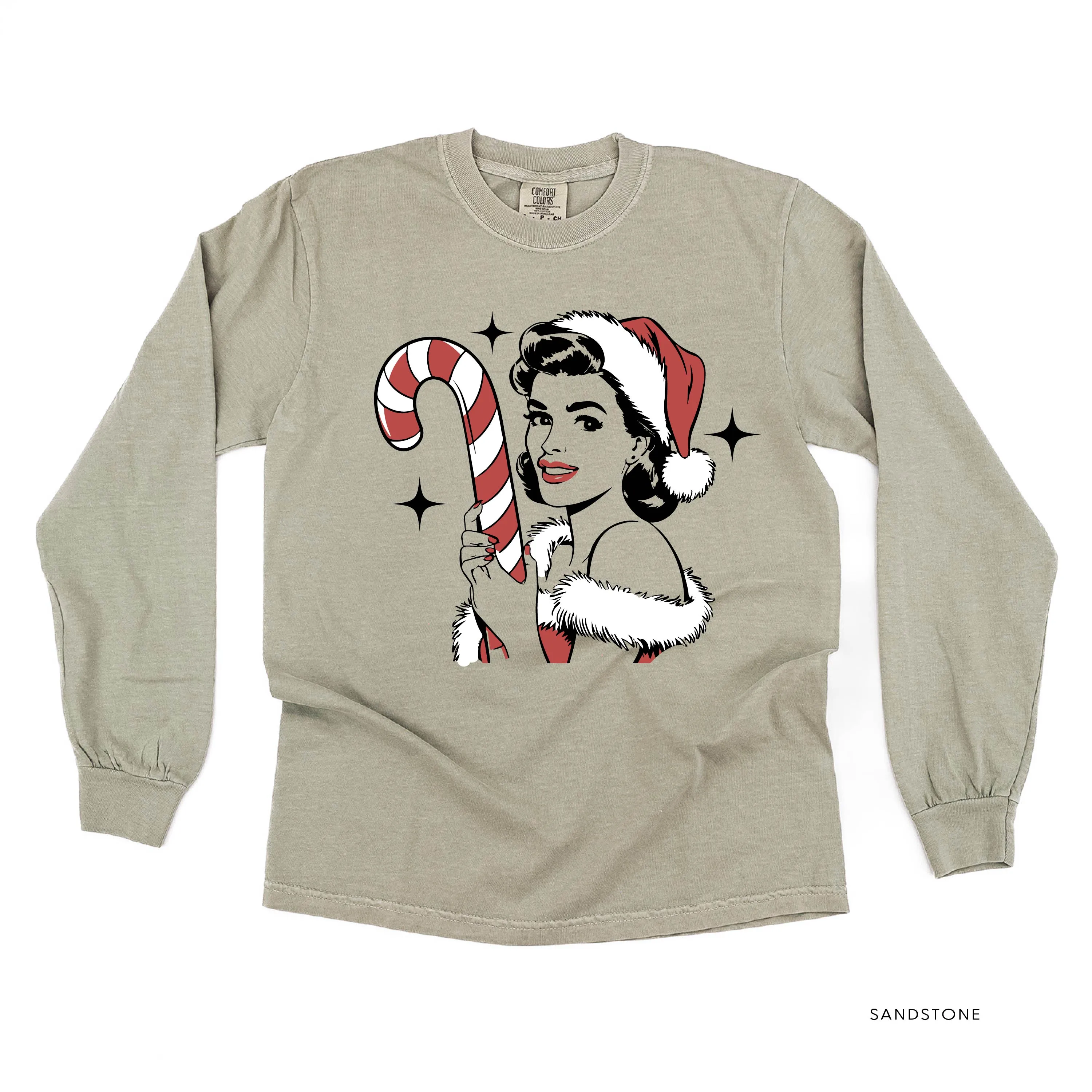 Classy Christmas Babe - LONG SLEEVE Comfort Colors Tee