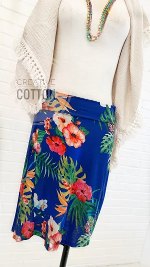 Deep Blue Sea Tropical Market Skirt