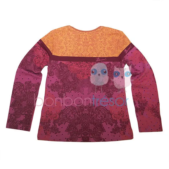 Desigual Kidswear Albero Heart Motif Top