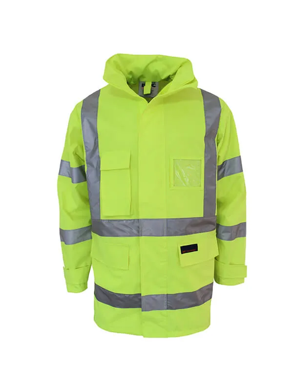 DNC Hi Vis "X" Back Rain Jacket Bio Motion Tape (3996)