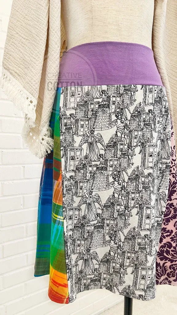 Dr Who Custom Funky Knit Skirt