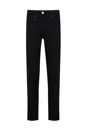 Dynamic Fit Low Waist Cotton Black Denim Jeans