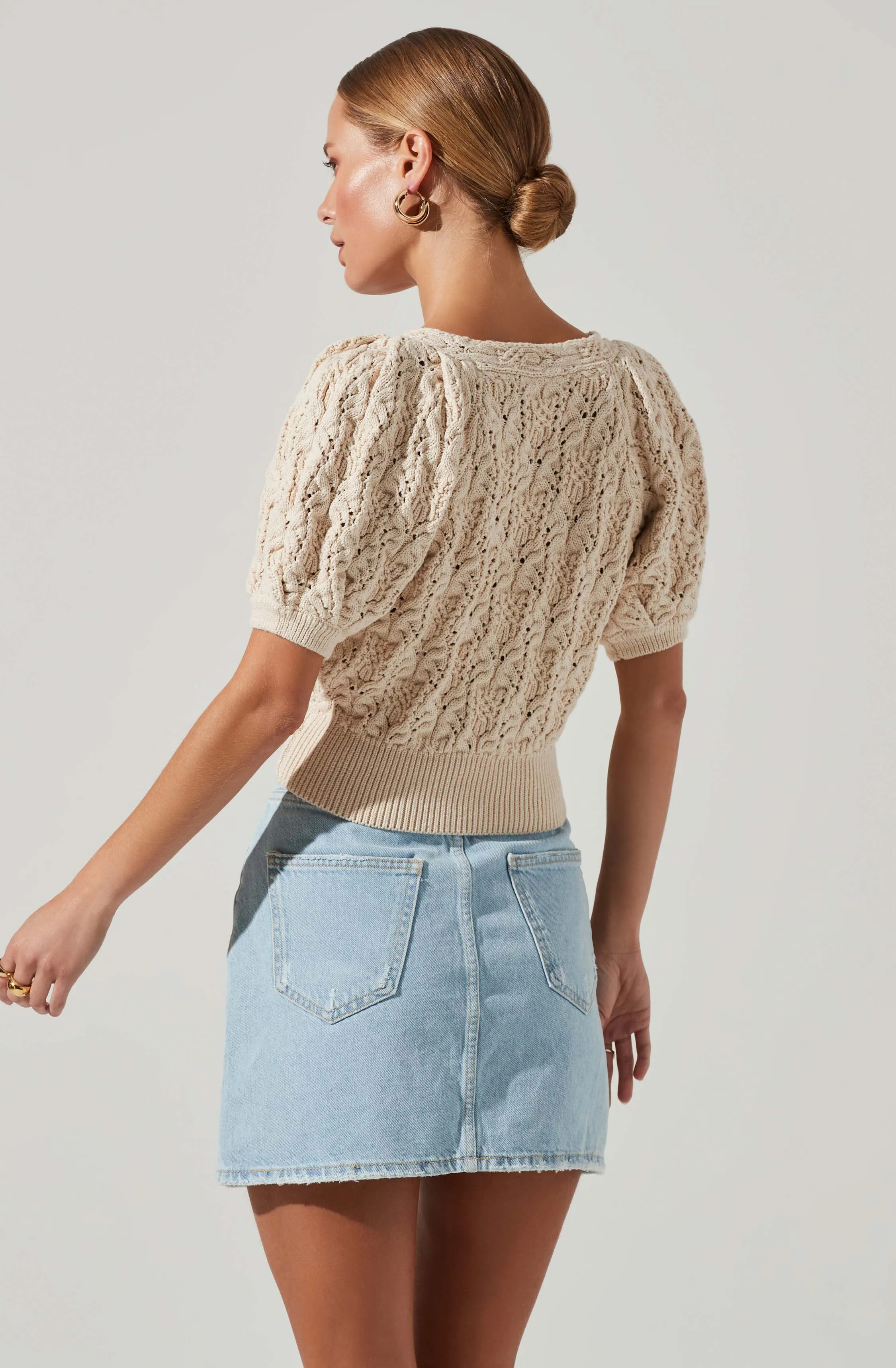 Elowen Puff Sleeve Sweater