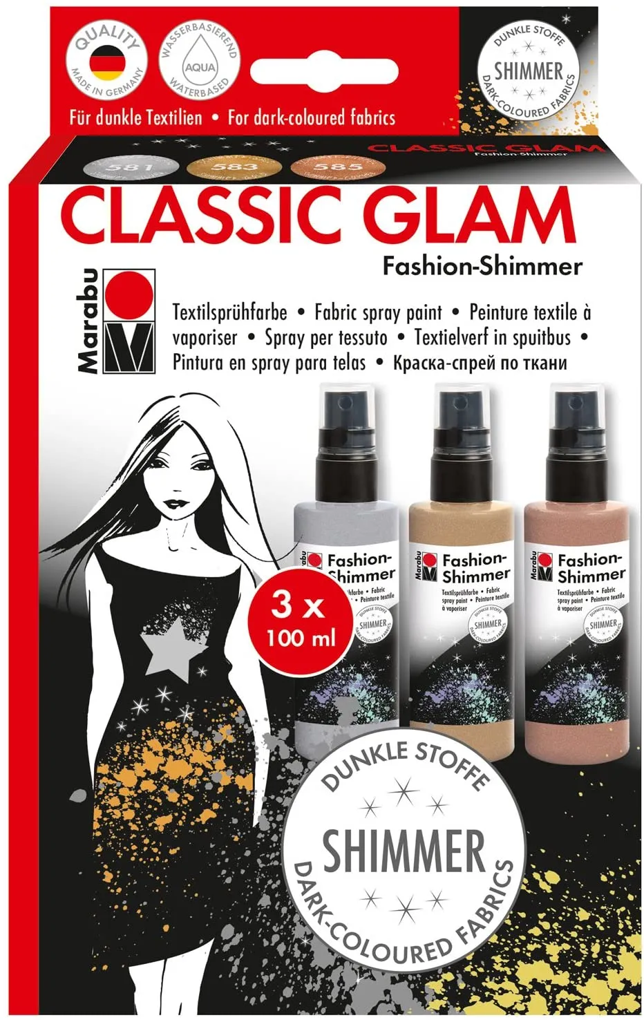 FASHION SHIMMER 3X100 ML PASTEL - (MBU171800080)