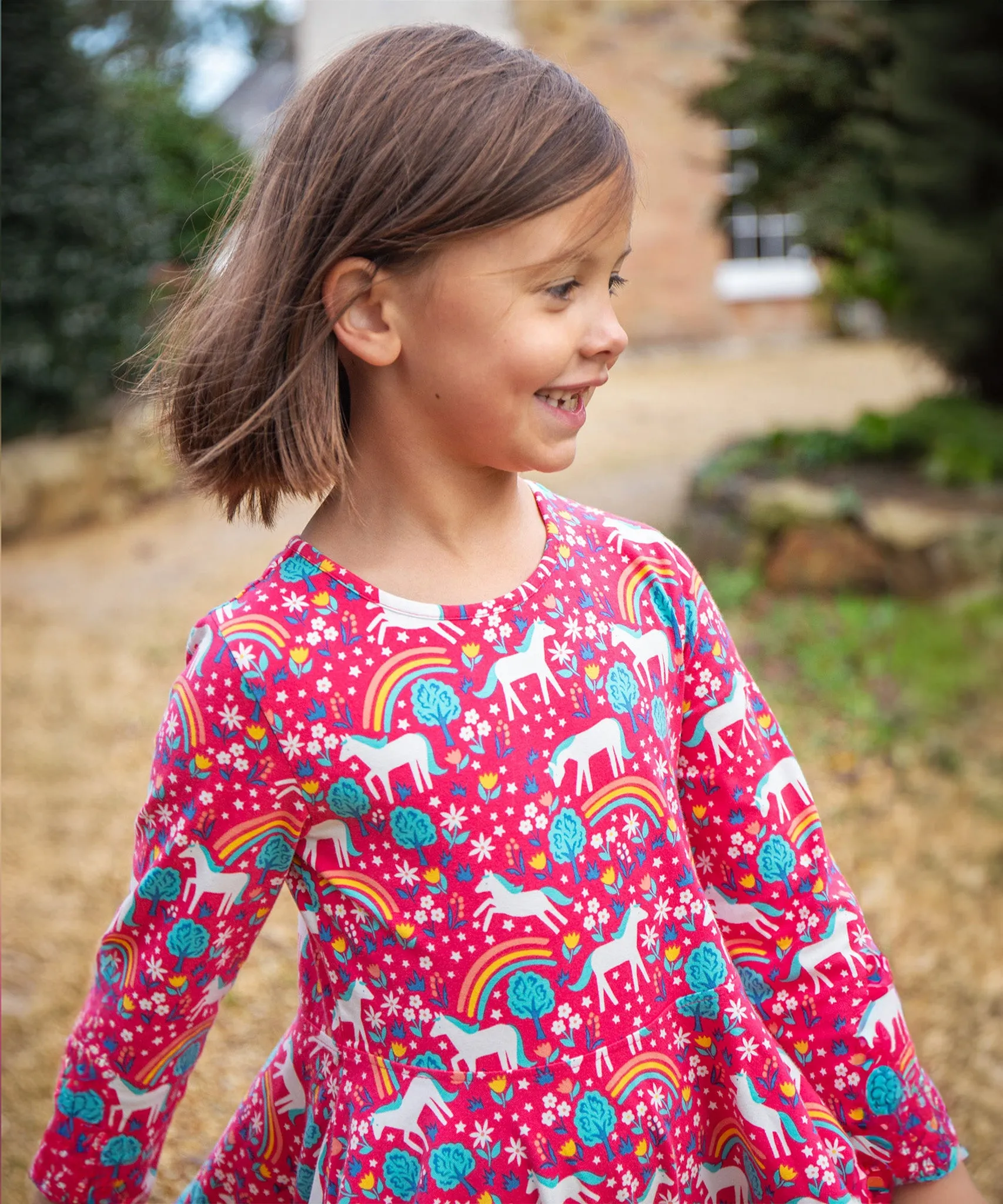 Frugi Sofia Skater Dress - Wild Horses