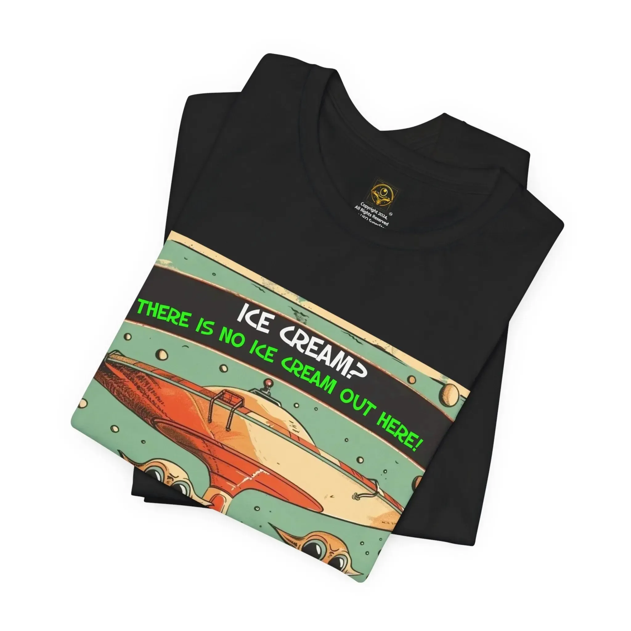 Funny Alien T-Shirt "Ice Cream? "  Alien Shirt Funny UFO TShirt