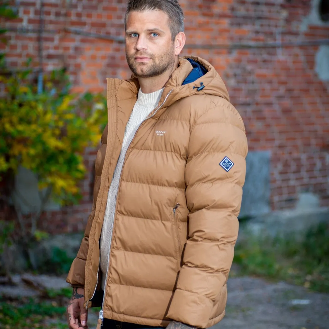 GANT - Active Cloud Puffer Jacket - Roasted Walnut