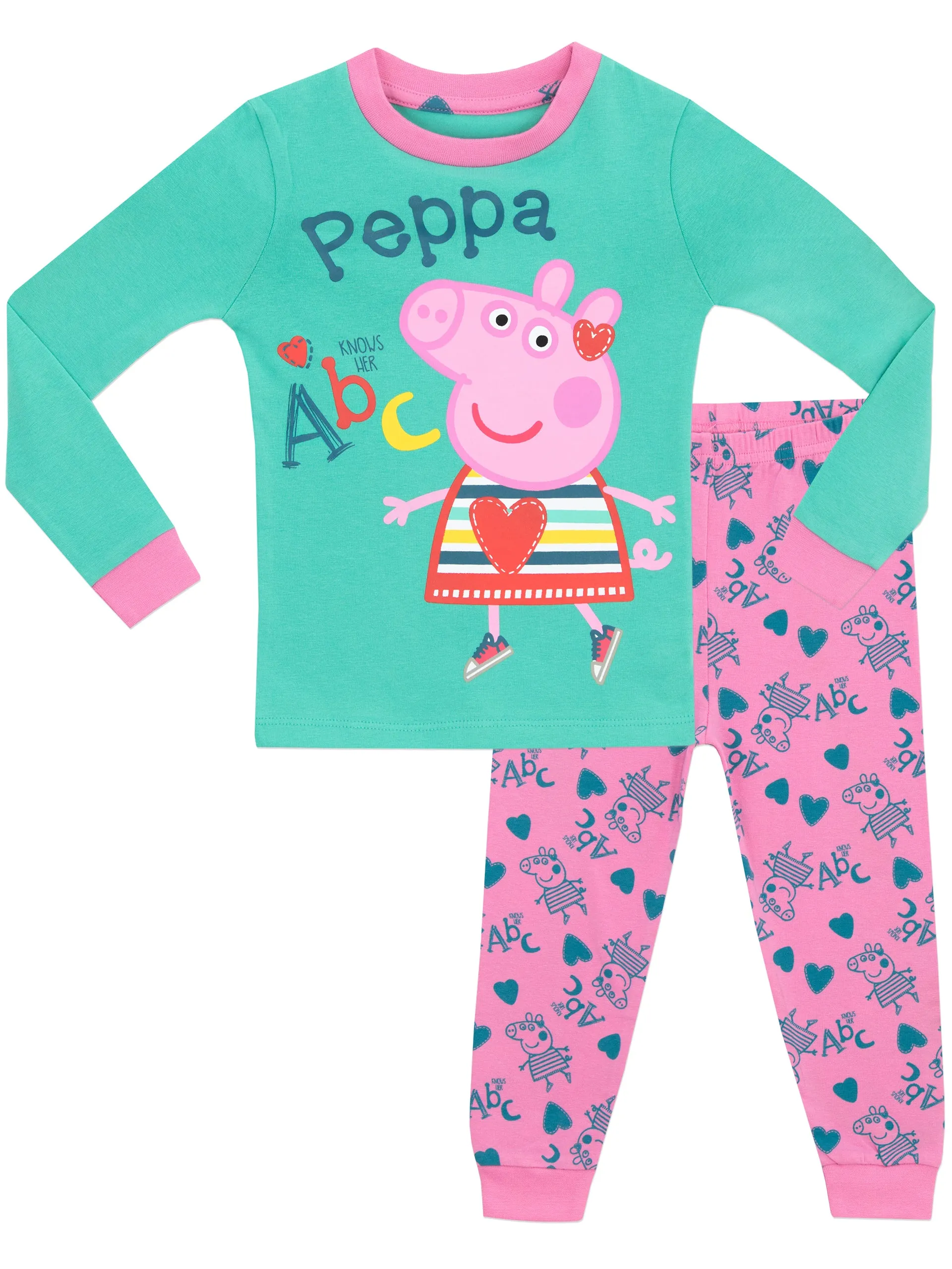 Girls Peppa Pig Pajama Set