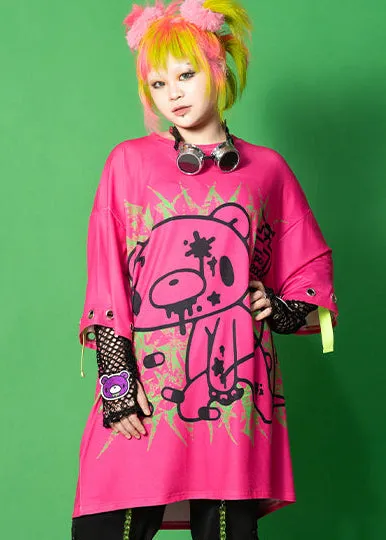 Gloomy Bear Vivid Gloomy Ring Pink Oversized Tee