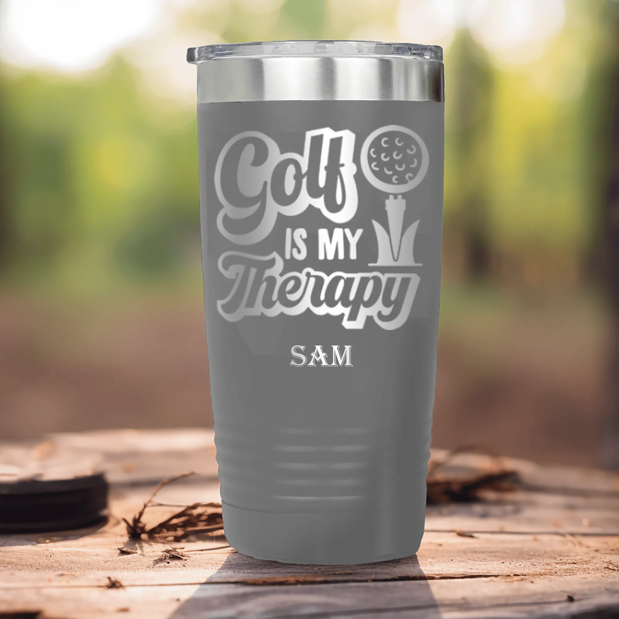 Golf Is My Therapy Tumbler