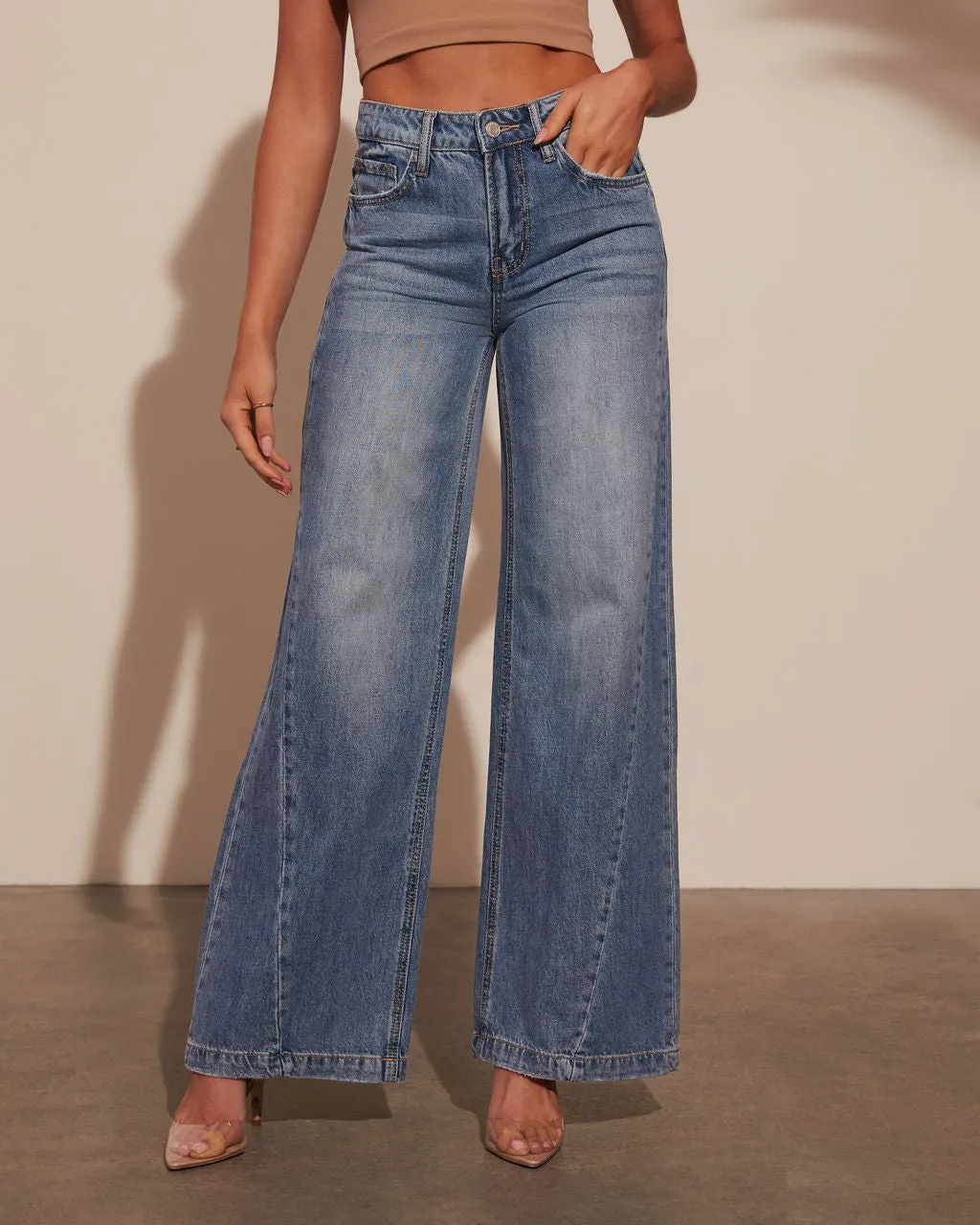 Jayde High Rise Wide Leg Jeans