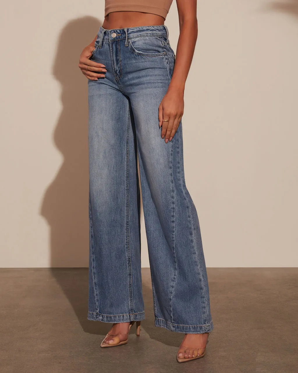 Jayde High Rise Wide Leg Jeans