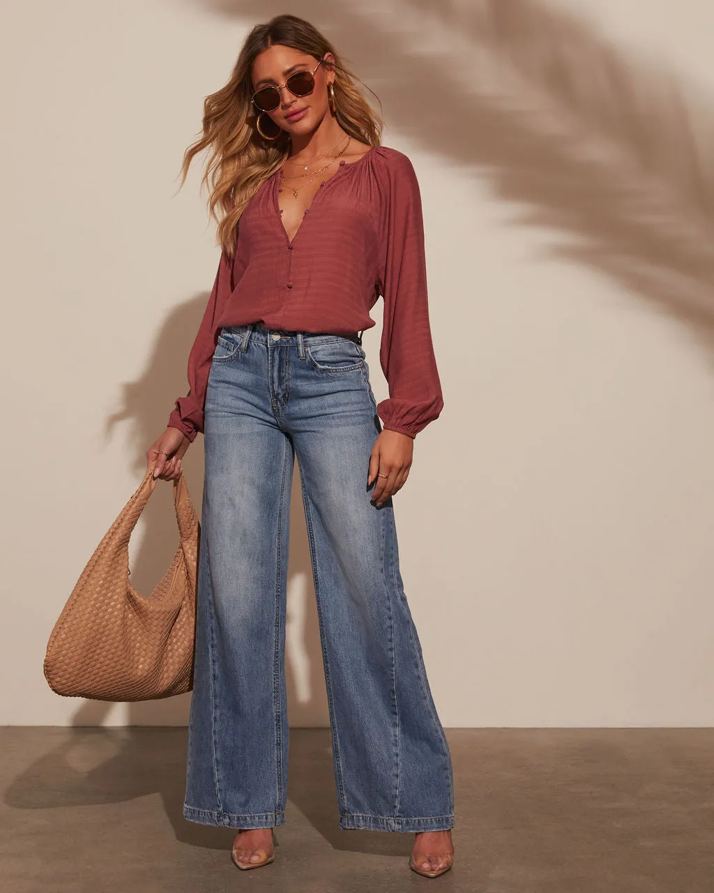 Jayde High Rise Wide Leg Jeans