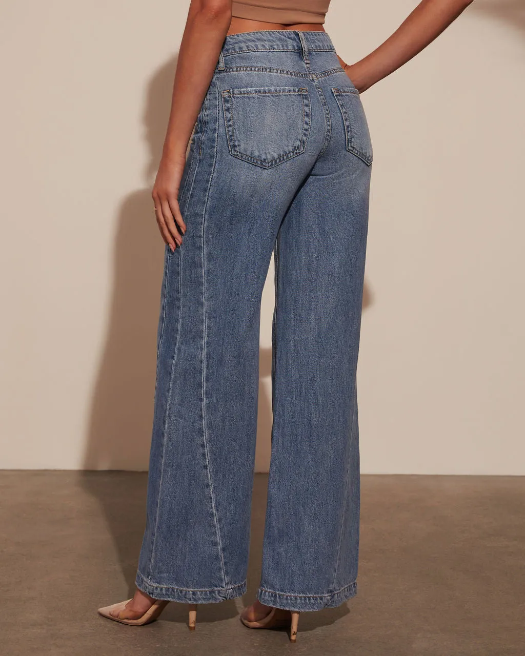 Jayde High Rise Wide Leg Jeans