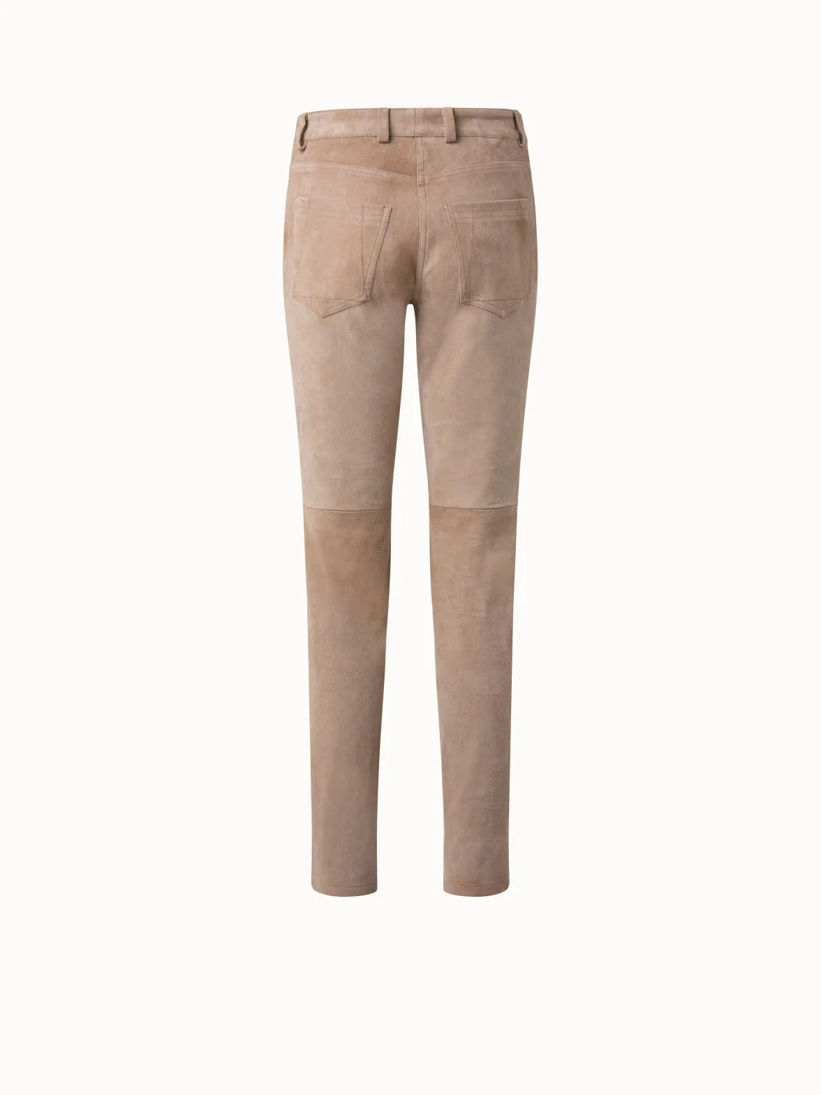 Lamb Suede Stretch Leather Pant