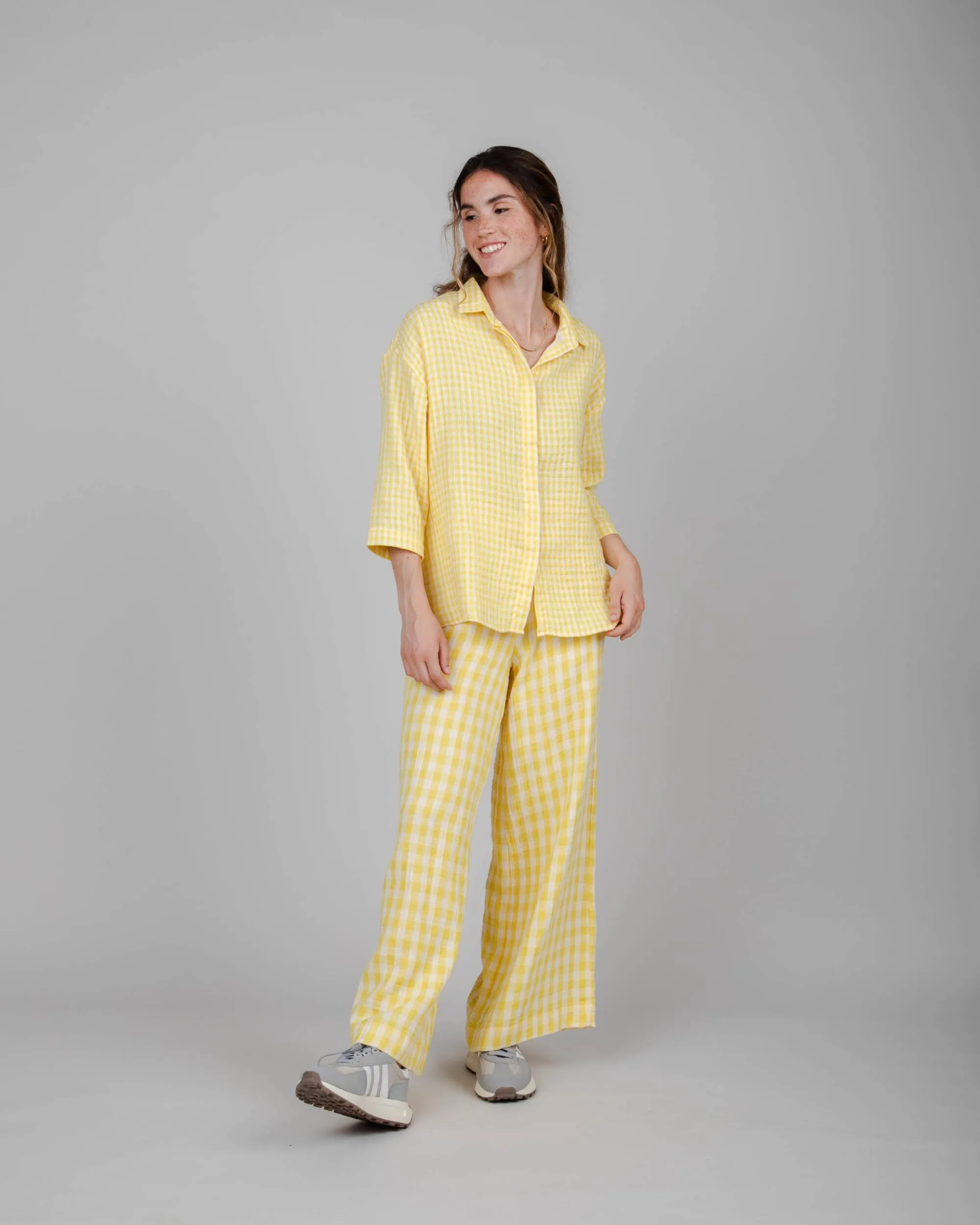 Lorena Wide Leg Pants Lemon