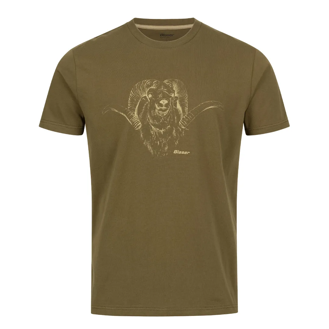 Maurice T-Shirt - Dark Olive by Blaser