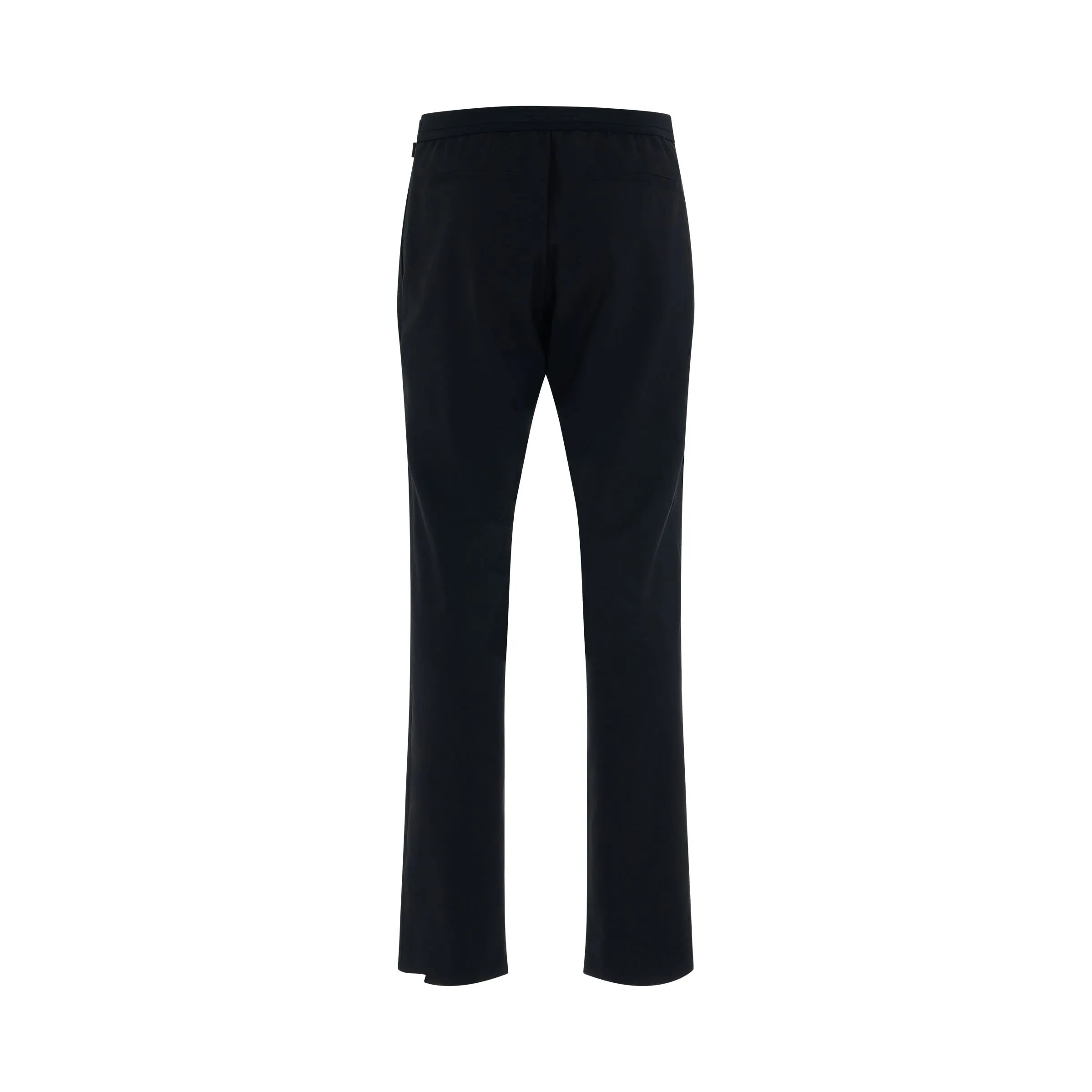 Metal Buckle Suit Pant in Black