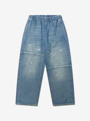 MM6 Maison Margiela Kids Logo Loose Fit Denim Jeans