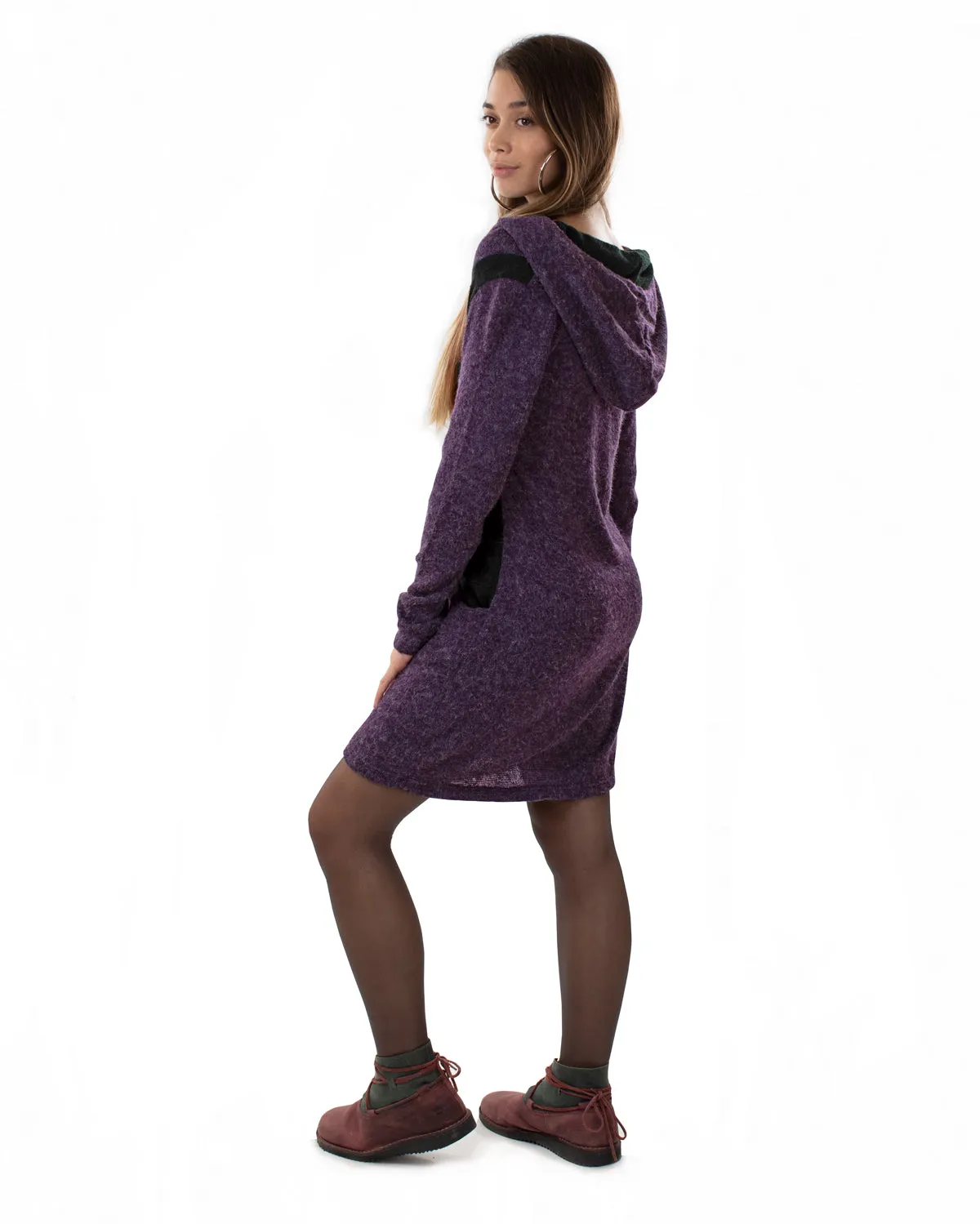 Neptune Dress Purple/Black