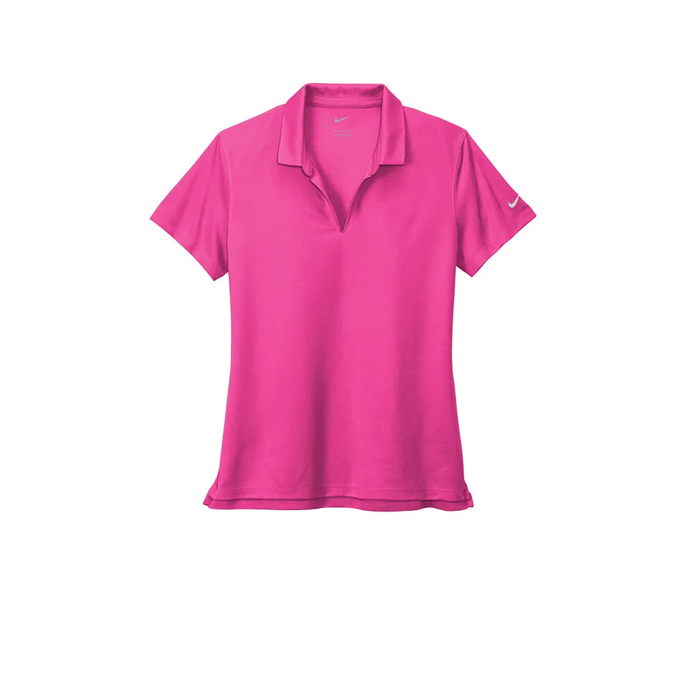 Nike Women's Dri-FIT Micro Pique 2.0 Polo  Short Sleeve - Vivid Pink