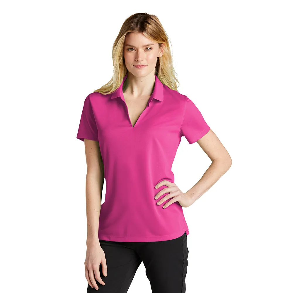 Nike Women's Dri-FIT Micro Pique 2.0 Polo  Short Sleeve - Vivid Pink