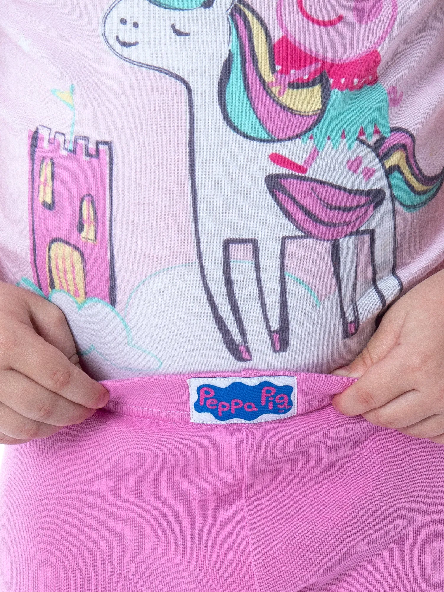 Peppa Pig Toddler Girls Princess Peppa On Unicorn 4 Piece Pajama Set