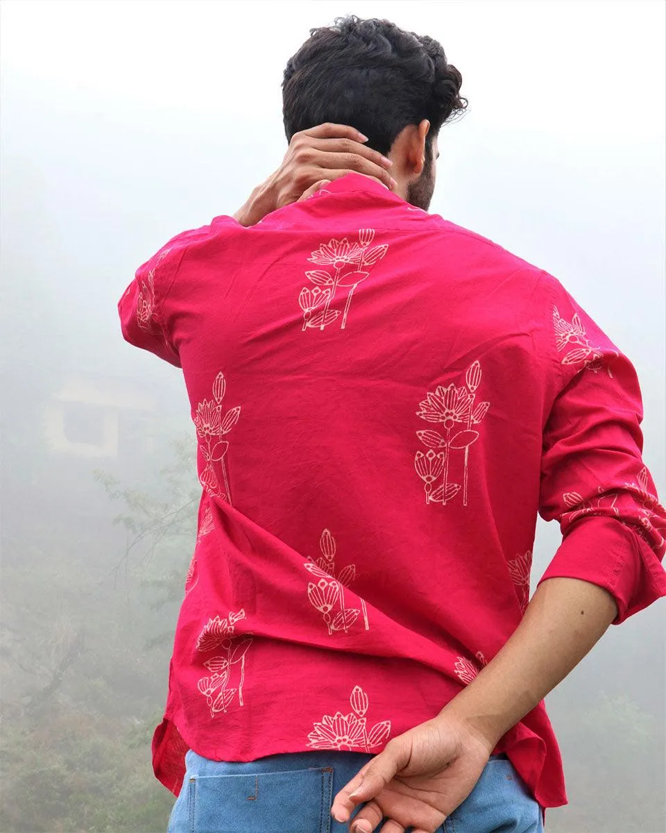 Rani Floral Block Printed Cotton Shirt